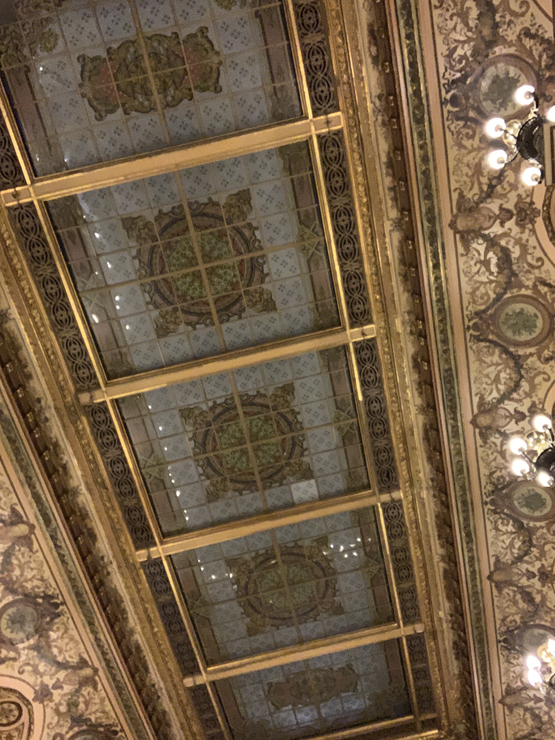 Ceiling of the Corridor Leading to the Monte Carlo Casino in Monaco